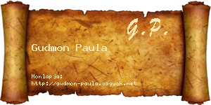 Gudmon Paula névjegykártya